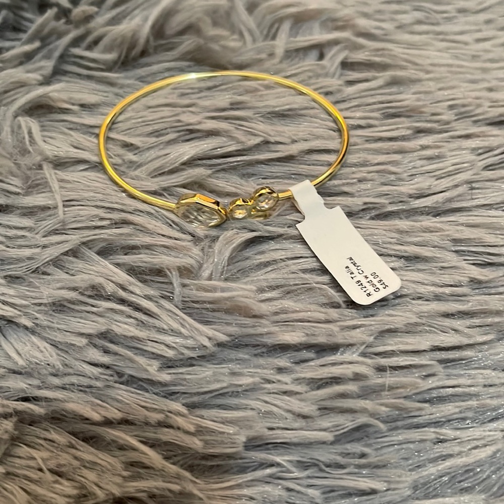 Bracelet Gold tone with Crystal